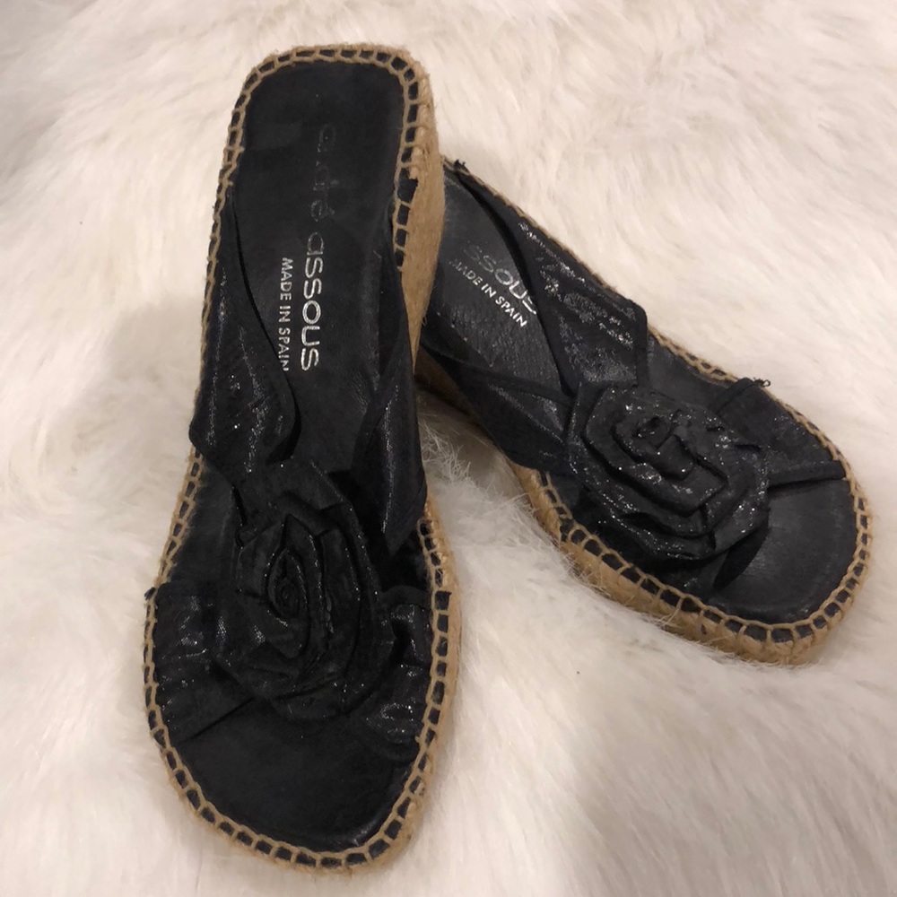 Black Andre Assous wedge